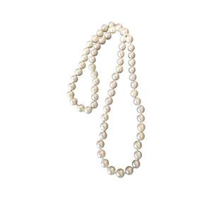 Antique Women's Necklace Natural Pearls 14K Yellow Gold Clasp Estate Jewelry